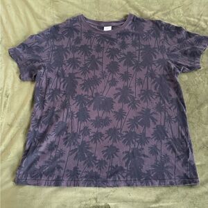 H&M Charcoal T-Shirt Size Large Pre Owned 100% Cotton